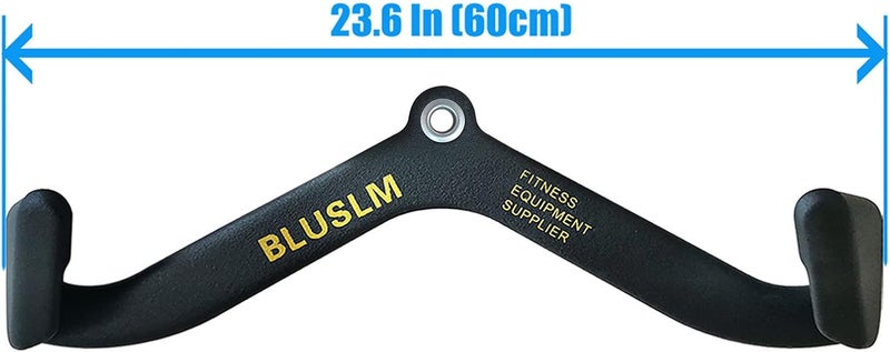 BLUSLM LAT Pull Down Bar for Cable Machine, LAT Pulldown Attachments T Bar V Bar Cable Attachment, Back Tricep Bar Strength Training Handle - Image 2